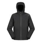 Elektrisch beheizbare Softshell-Windjacke, wasserdicht und leicht, mit 5 Heizzonen und 3 Heizstufen. Maschinenwaschbar. Damen / Herren