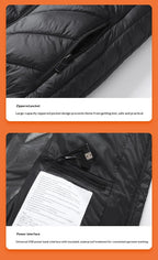 Gilet Chauffant à Capuche Enfant - 8 Zones Thermiques USB