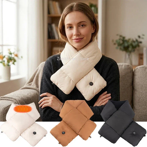 Écharpe chauffante intelligente en polaire douce (USB)