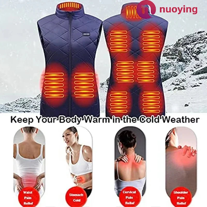 Veste sans manches chauffante femme - Graphène USB