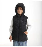 Gilet Chauffant à Capuche Enfant - 8 Zones Thermiques USB