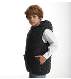 Gilet Chauffant à Capuche Enfant - 8 Zones Thermiques USB