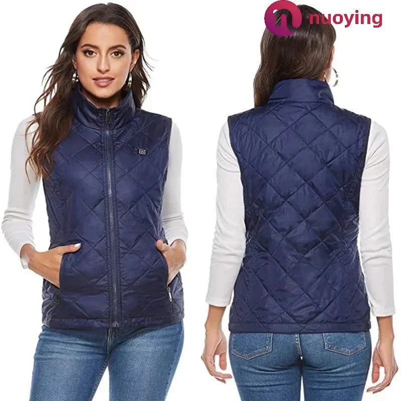 Veste sans manches chauffante femme - Graphène USB