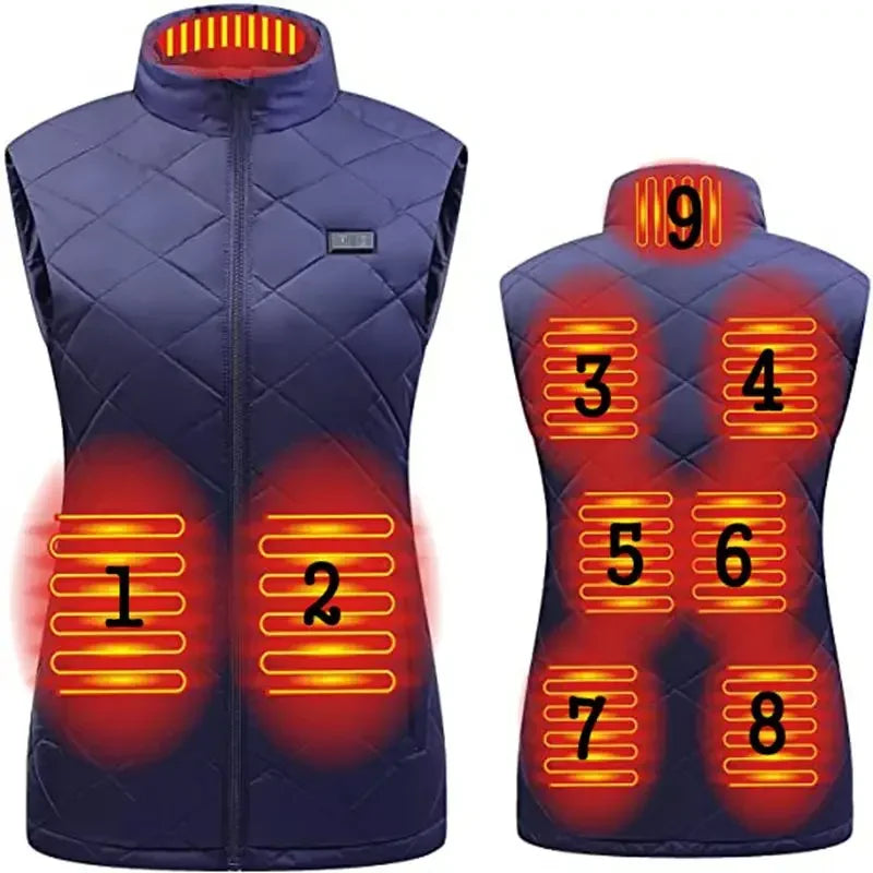 Veste sans manches chauffante femme - Graphène USB