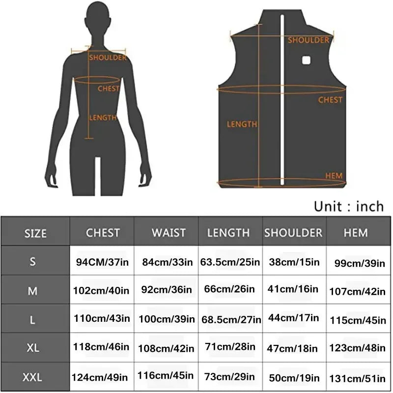 Veste sans manches chauffante femme - Graphène USB