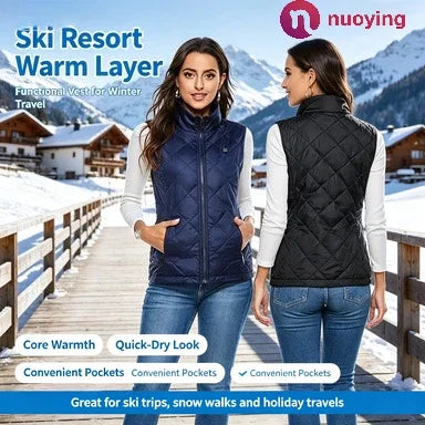 Veste sans manches chauffante femme - Graphène USB