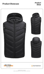 Gilet Chauffant à Capuche Enfant - 8 Zones Thermiques USB