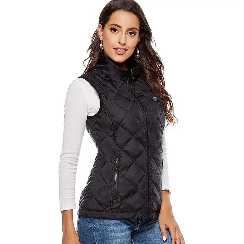 Veste sans manches chauffante femme - Graphène USB