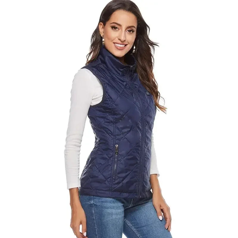 Veste sans manches chauffante femme - Graphène USB