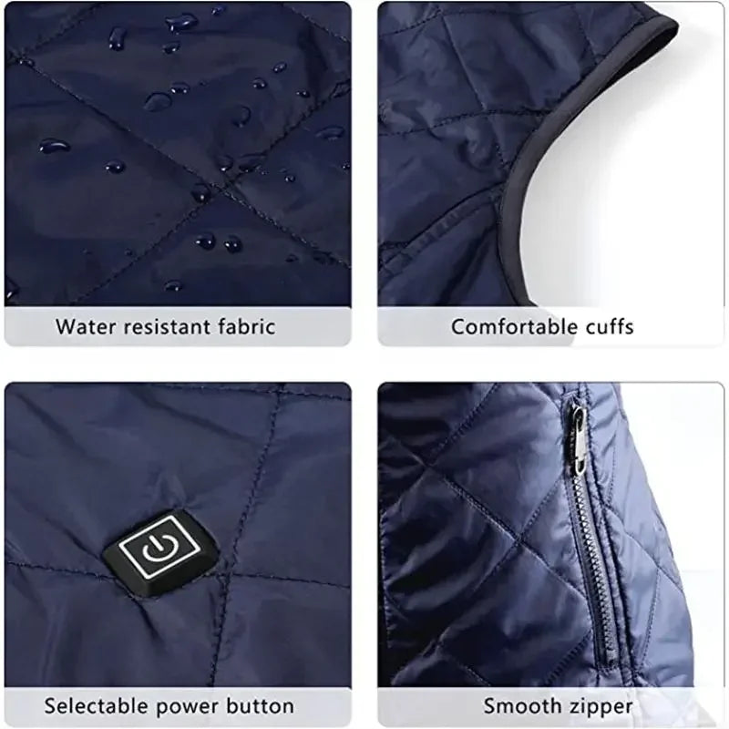 Veste sans manches chauffante femme - Graphène USB