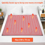 Surmatelas chauffant double épaisseur (150×80 cm)